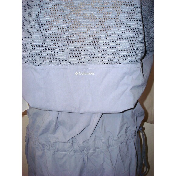 NWT New Womens Columbia Peak to Point Dress M Logo Purple Open Lace Back Cooling - Picture 10 of 11